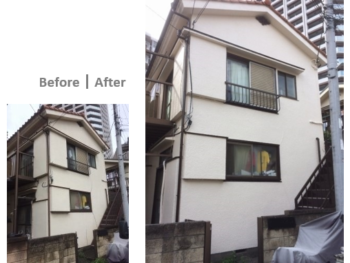 川口市金山町　賃貸アパート 外壁リフォーム事例 No.007